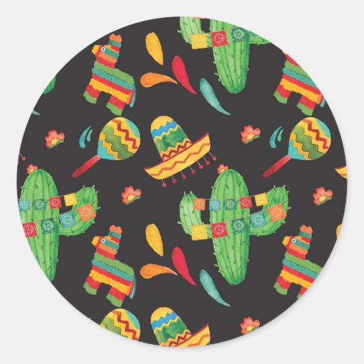 Fiesta Pattern Sticker (Voorkant)