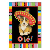 Fiesta Pembroke Welsh Corgi Card (Voorkant)