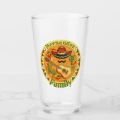 Fiesta - persoonsgebonden naam Fun Cinco de Mayo Glas (Voorkant)