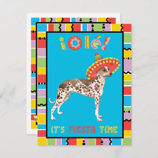 Fiesta Peruvian Inca Orchid Kaart (Voorkant / Achterkant)