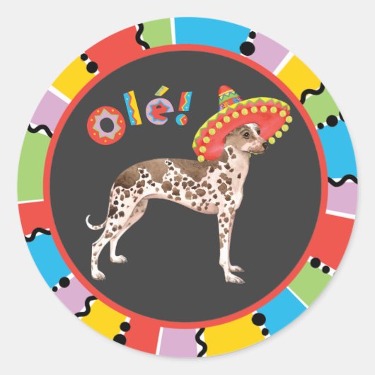 Fiesta Peruvian Inca Orchid Ronde Sticker (Voorkant)