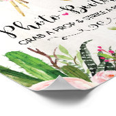 Fiesta Photo Booth Selfie Station Sign Cactus Prop Poster (Hoek)