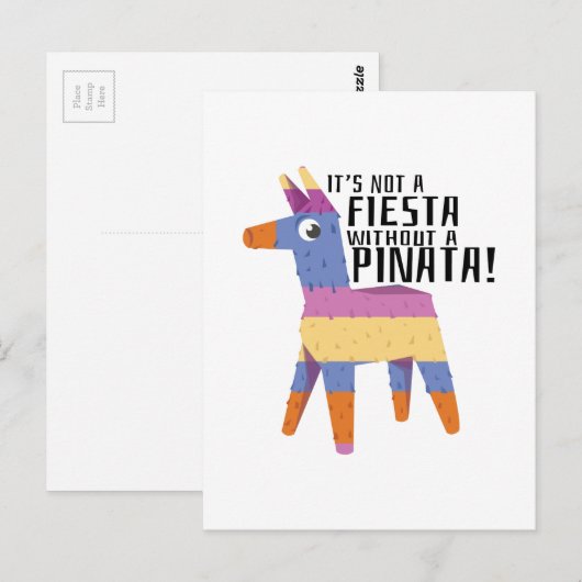 Fiesta Pinata Briefkaart (Voorkant / Achterkant)