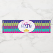 Fiesta Pinata Colorful Waterfles Etiket (Enkel label)