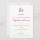 Fiesta Piñata Fun Bridal Shower Invitations Kaart (Voorkant)