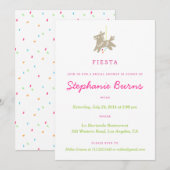 Fiesta Piñata Fun Bridal Shower Invitations Kaart (Voorkant / Achterkant)