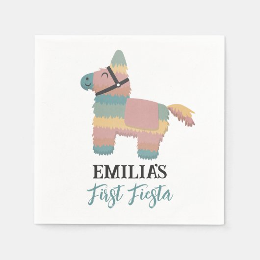 Fiesta Pinata Spaanse Verjaardagsfeestservetten Servet (Voorkant)