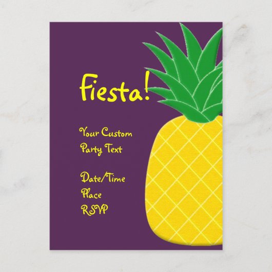 Fiesta Pineapple Briefkaart (Voorkant)