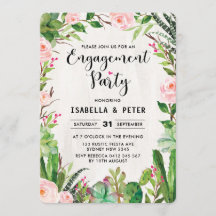 Fiesta Pink Floral Engagement Party