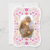 Fiesta Pink Quinceañera Wedding Save the Date (Achterkant)