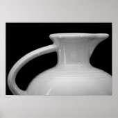 Fiesta Pitcher Art Zwart-wit Print (Voorkant)