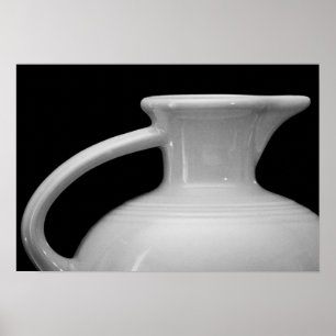  Fiesta Pitcher Art Zwart-wit Print