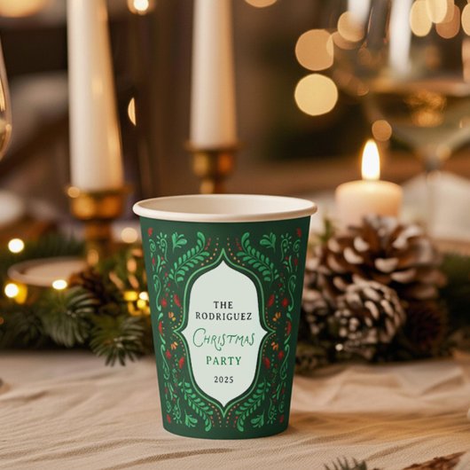 Fiesta Prettig Kerstfeest Papieren Bekers