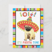 Fiesta Pug Kaart (Voorkant)