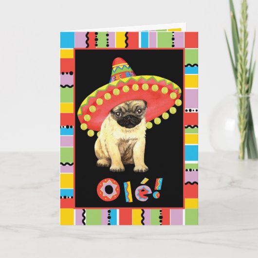 Fiesta Pug Kaart (Voorkant)