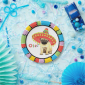 Fiesta Pug Papieren Bordje (Feest)