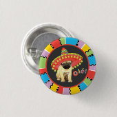Fiesta Pug Ronde Button 3,2 Cm (Voorkant /achterkant)