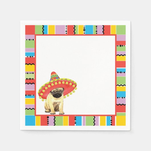 Fiesta Pug Servet (Voorkant)