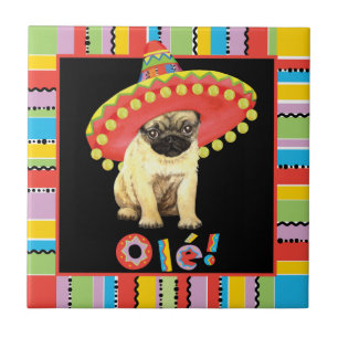 Fiesta Pug Tegeltje