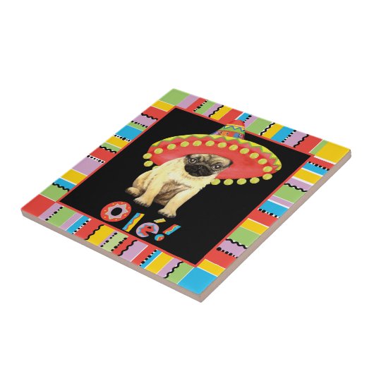 Fiesta Pug Tegeltje (Zijkant)