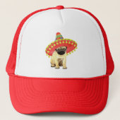 Fiesta Pug Trucker Pet (Voorkant)