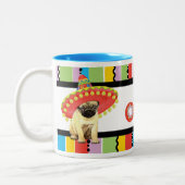 Fiesta Pug Tweekleurige Koffiemok (Links)
