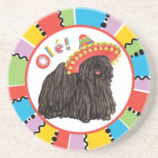 Fiesta Puli Sandstone Onderzetter (Voorkant)