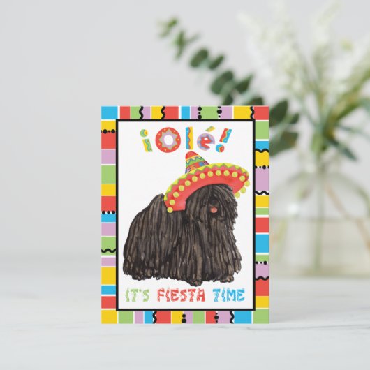 Fiesta Puli-uitnodiging Kaart (Staand voorkant)