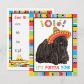 Fiesta Puli-uitnodiging Kaart (Voorkant / Achterkant)