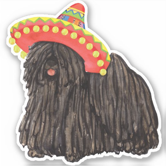 Fiesta Puli Vinyl Sticker (Voorkant)