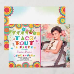 Fiesta Quinceanera nodiging Taco Bout A Party Kaart