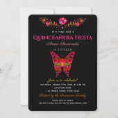Fiesta Quinceañera Uitnodiging (Voorkant)