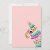 Fiesta Rainbow Llama Piñata 1ste verjaardag Kaart (Achterkant)