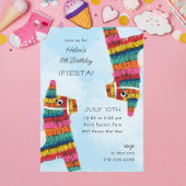 Fiesta Rainbow Llama Piñata Birthday Party Kaart