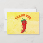 Fiesta Red Hot Pepper Diva Aangepaste tekst Bedankkaart (Voorkant)