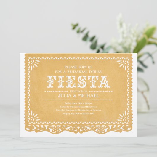 Fiesta-repetities Kaart (Staand voorkant)