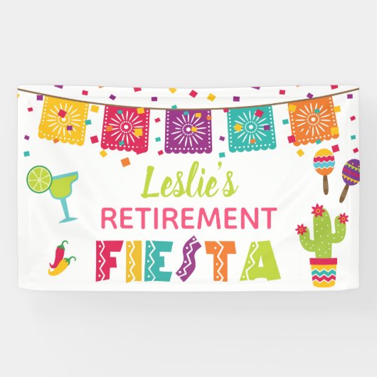 Fiesta Retirement Banner - witte achtergrond #2 (Horizontaal)