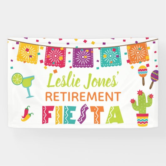 Fiesta Retirement Banner - Witte achtergrond #3 (Horizontaal)