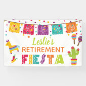 Fiesta Retirement Party Banner - Witte achtergrond (Horizontaal)