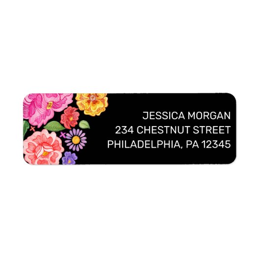 Fiesta Return Address Label (Voorkant)
