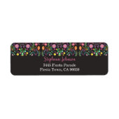 Fiesta Return Address Labels Floral Fiesta (Voorkant)