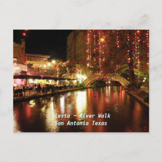 Fiesta ~ River Walk San Antonio Texas Briefkaart