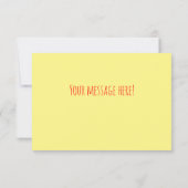 Fiesta Rode Hete Pepper Diva Aangepaste Tekst Bedankkaart (Achterkant)