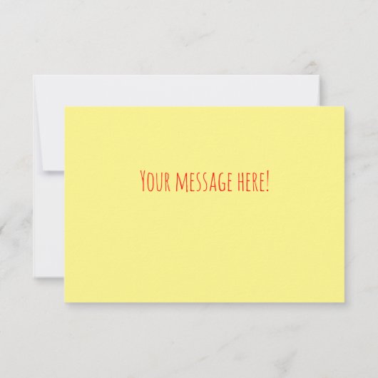 Fiesta Rode Hete Pepper Diva Aangepaste Tekst Bedankkaart (Achterkant)