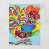 Fiesta Rooster Briefkaart (Voorkant)