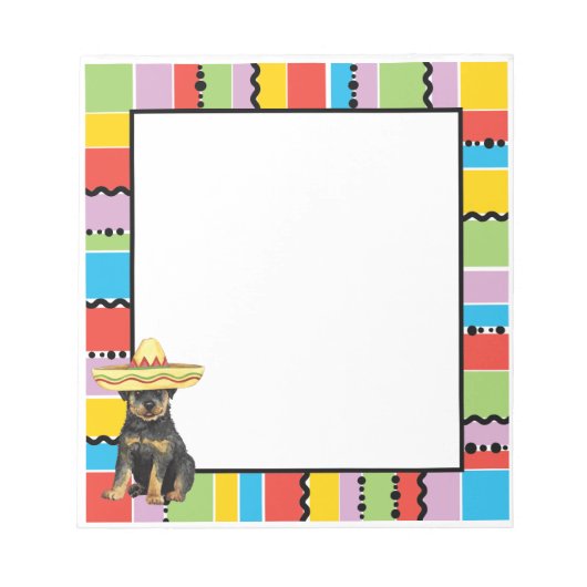 Fiesta Rottweiler Notitieblok (Voorkant)