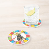 Fiesta Rottweiler Zandsteen Onderzetter (Zijkant)