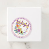 FIESTA Roze Avocado Folkart Bloemen Aangepast Bedankjes Labels (In situ)