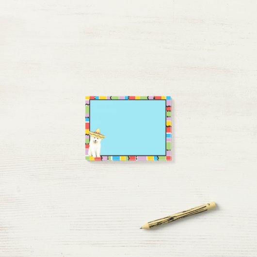 Fiesta Samoyed Post-it Notes (Op bureau)