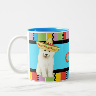 Fiesta Samoyed Two-Tone Coffee Mok